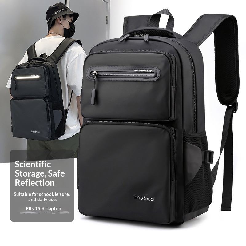 Men'S Fashion Bag - กระเป๋าเดินทางกลางแจ้งขนาดใหญ่ กระเป๋าเป้สะพายหลังผู้ชาย กระเป๋าใส่คอมพิวเตอร์ กระเป๋าเป้ใส่แล็ปท็อป กระเป๋าหนังสือ กระเป๋าเป้กันน้ำ