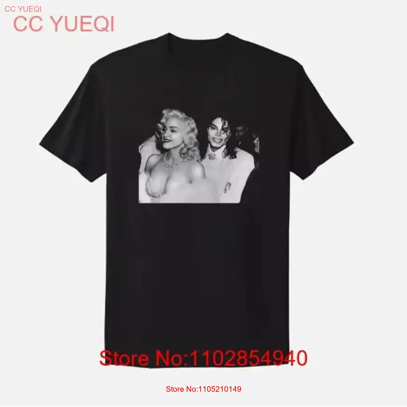 Poster Men Fashion - Madonna and Michael Jackson T Shirt
