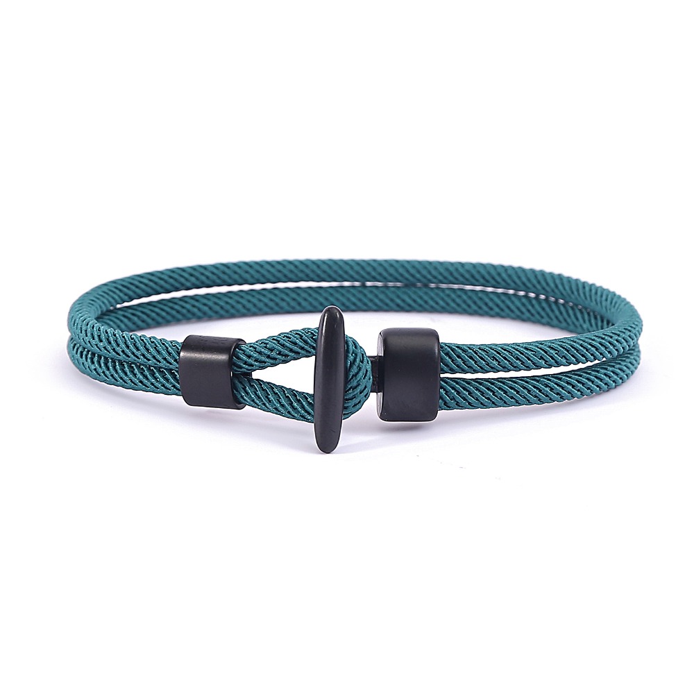 Milan Men'S Fashion - แฟชั่น HAND-ทอหลาย ColoursT-Buckle High-end มิลานเชือกคู่เชือกสร้อยข้อมือสําหรับผู้หญิงผู้ชายคู่เครื่องประดับของขวัญ