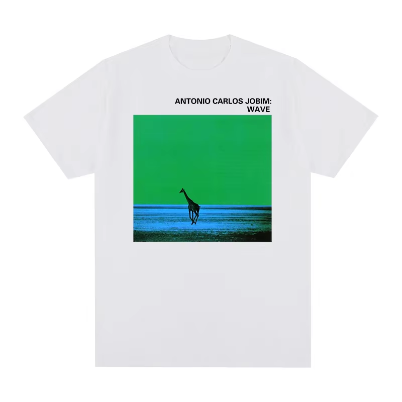 Men'S Fashion Nova Shirts - เสื้อยืดวินเทจ Wave ANTONIO CARLOS JOBIM สไตล์บอสซาโนวา