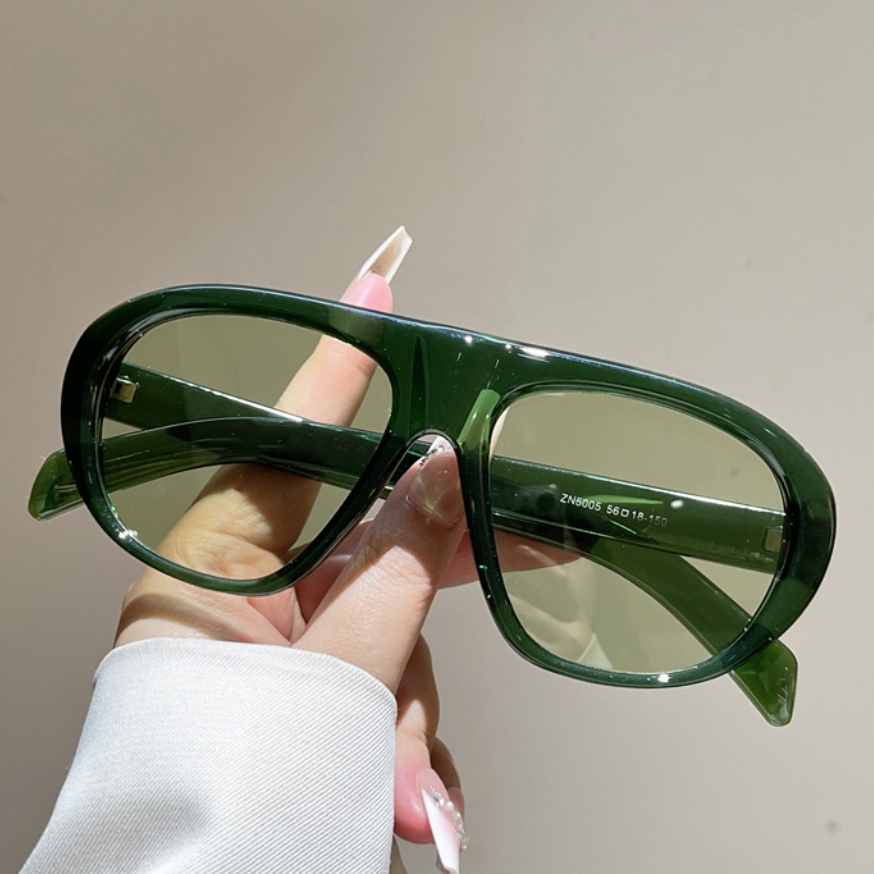 Men'S Fashion Glasses - แว่นกันแดดนักบินทรงโอเวอร์ไซส์ใหม่ สำหรับผู้หญิงและผู้ชาย แบรนด์วินเทจ แว่นกันแดดผู้หญิง แบรนด์หรู ดีไซน์ทันสมัย
