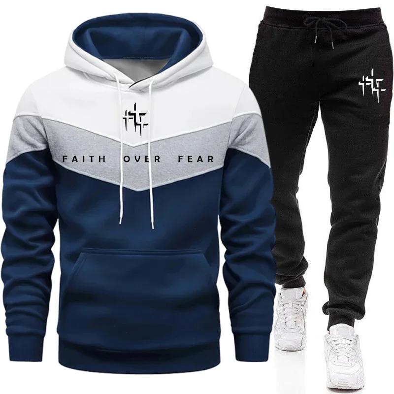 ชุดวอร์มผู้ชาย Faith Over Fear - Mens Fashion Streetwear บทวิจารณ์และราคา