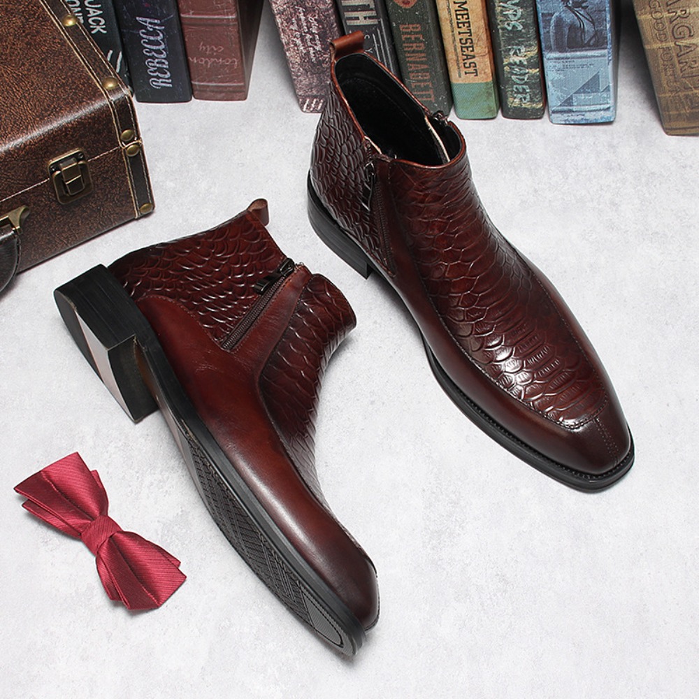 รองเท้าบูทผู้ชายแบรนด์ดัง แฟชั - Mens Fashion Dress บทวิจารณ์และราคา