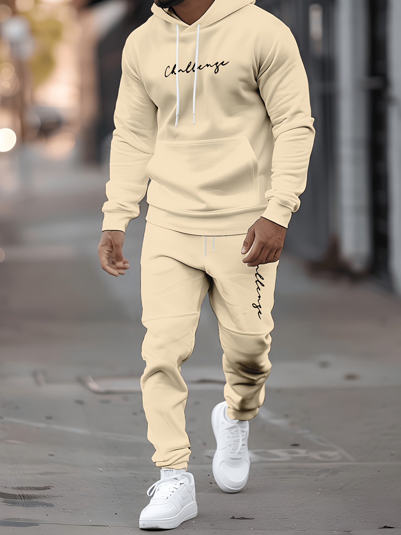 ชุดเสื้อฮู้ดแฟชั่นสำหรับผู้ชาย - Mens Fashion Streetwear บทวิจารณ์และราคา