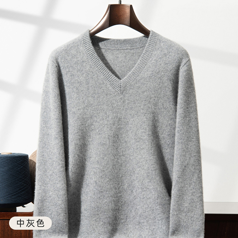 เสื้อสเวตเตอร์แคชเมียร์หนาพิเศ - Knitted Cardigan Men บทวิจารณ์และราคา