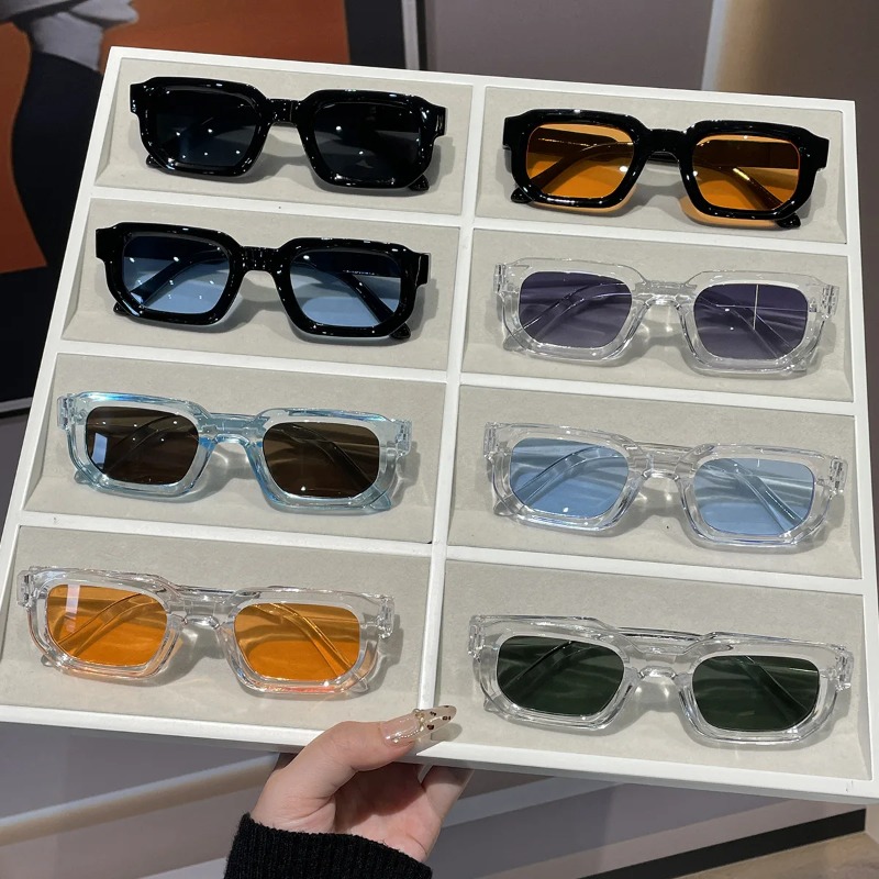 แว่นกันแดดทรงเหลี่ยมเล็กสไตล์เ - Men'S Fashion Glasses บทวิจารณ์และราคา