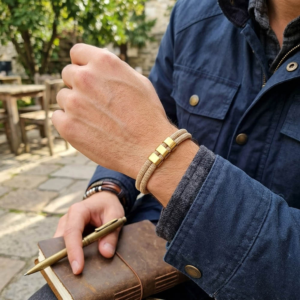 สร้อยข้อมือแฟชั่นสองชั้นแบบเชื - Milan Men'S Fashion บทวิจารณ์และราคา