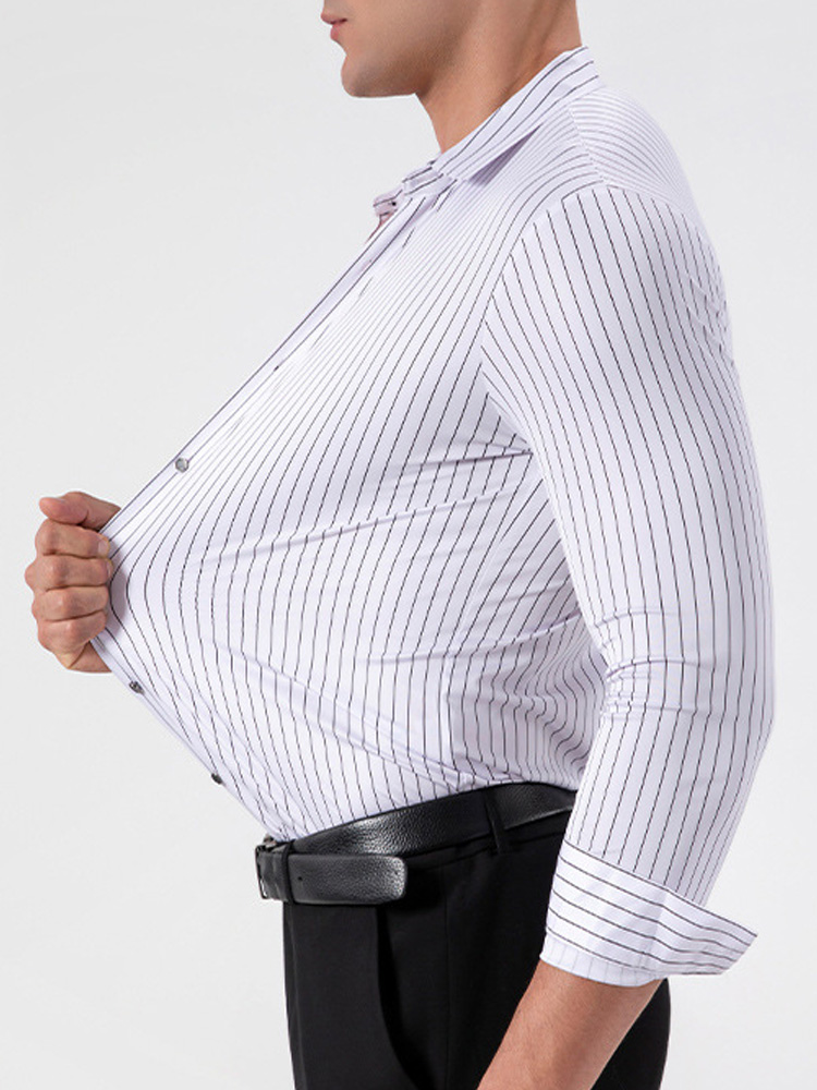 เสื้อเชิ้ตผู้ชายลายทางสไตล์เรโ - Mens Fashion Dress บทวิจารณ์และราคา