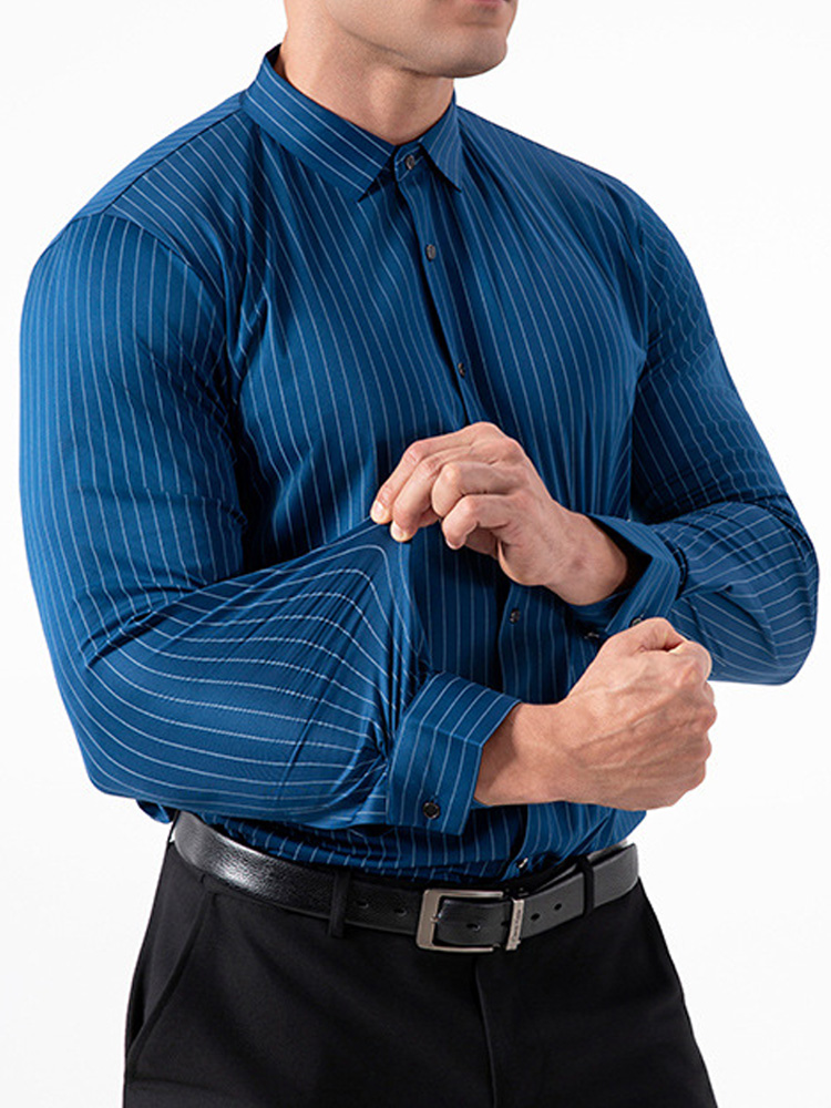 เสื้อเชิ้ตผู้ชายลายทางสไตล์เรโ - Mens Fashion Dress บทวิจารณ์และราคา
