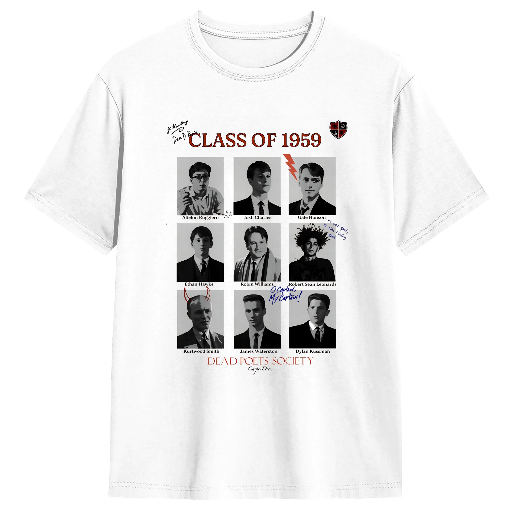 สมาคมกวีผู้ล่วงลับเสื้อยืดโปสเ - Poster Men Fashion บทวิจารณ์และราคา