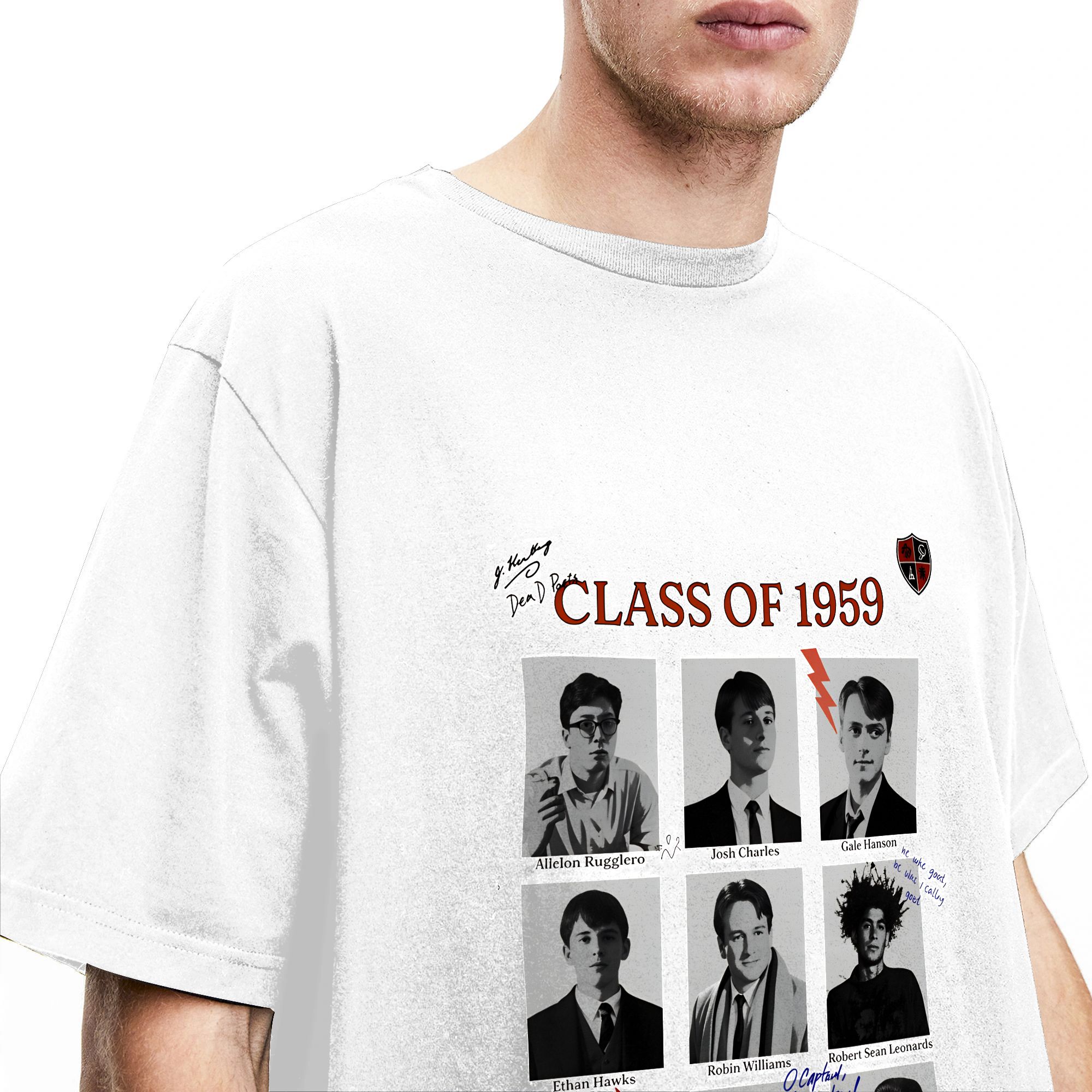สมาคมกวีผู้ล่วงลับเสื้อยืดโปสเ - Poster Men Fashion บทวิจารณ์และราคา