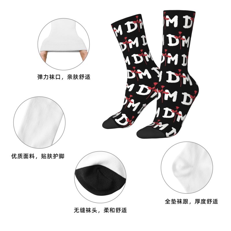ถุงเท้าข้อสั้นผู้ชายลายวงดนตรี - Mens Fashion Dress บทวิจารณ์และราคา