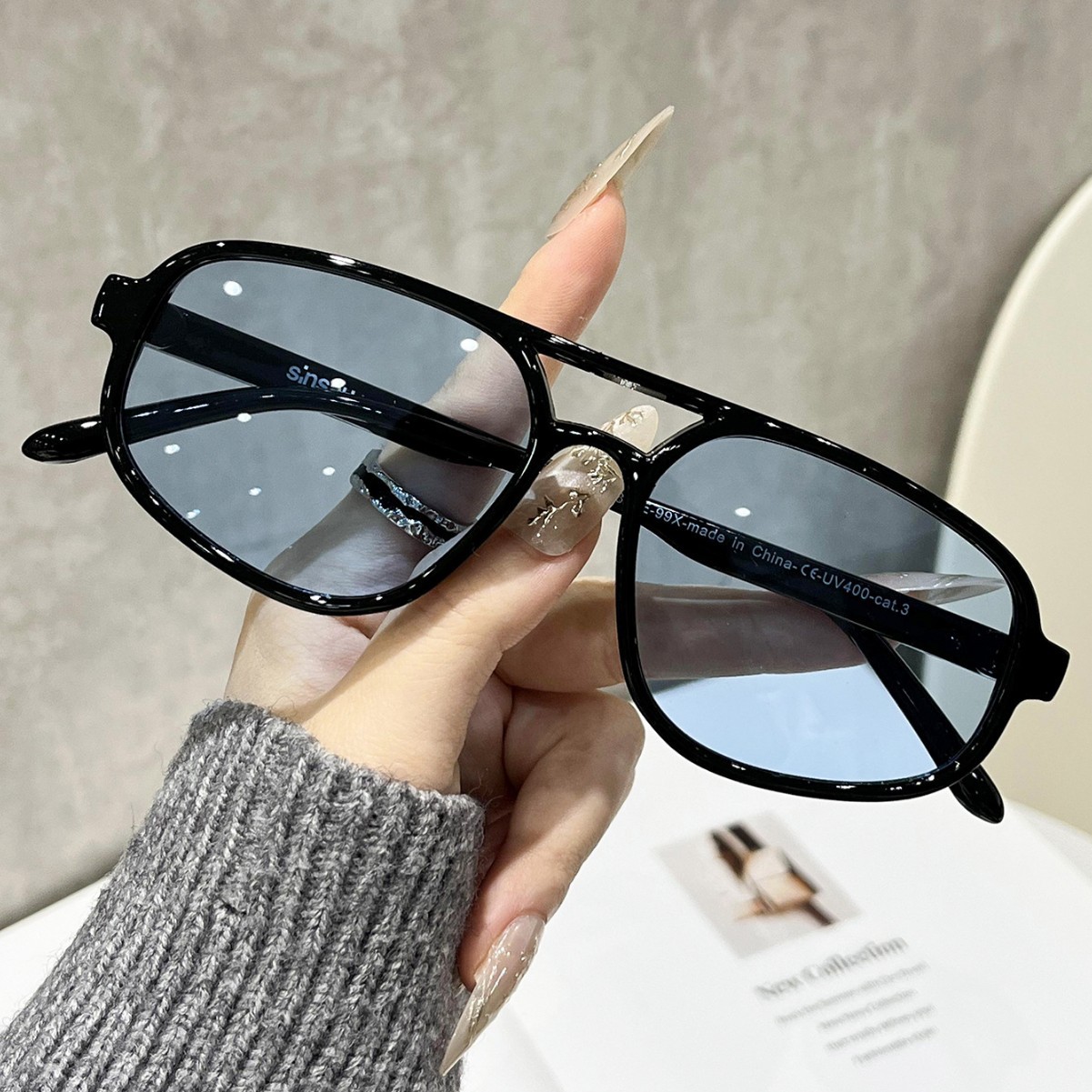 แว่นกันแดดทรงรีสไตล์เรโทรใหม่ส - Men'S Fashion Glasses บทวิจารณ์และราคา