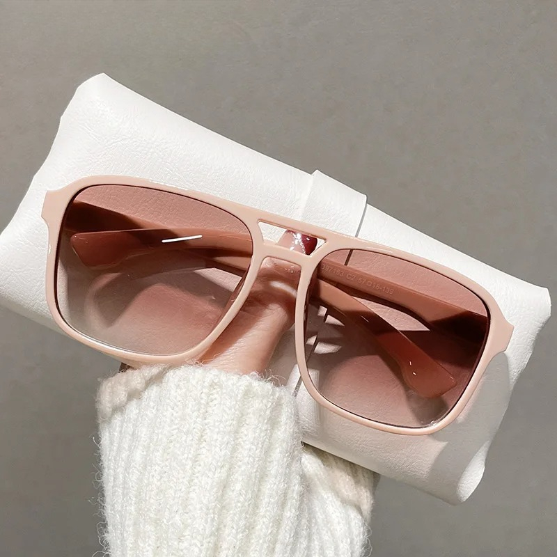 แว่นกันแดดทรงสี่เหลี่ยมแบบสองบ - Men'S Fashion Glasses บทวิจารณ์และราคา