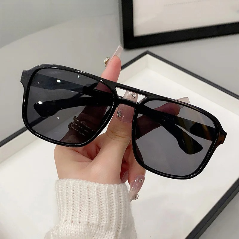 แว่นกันแดดทรงสี่เหลี่ยมแบบสองบ - Men'S Fashion Glasses บทวิจารณ์และราคา