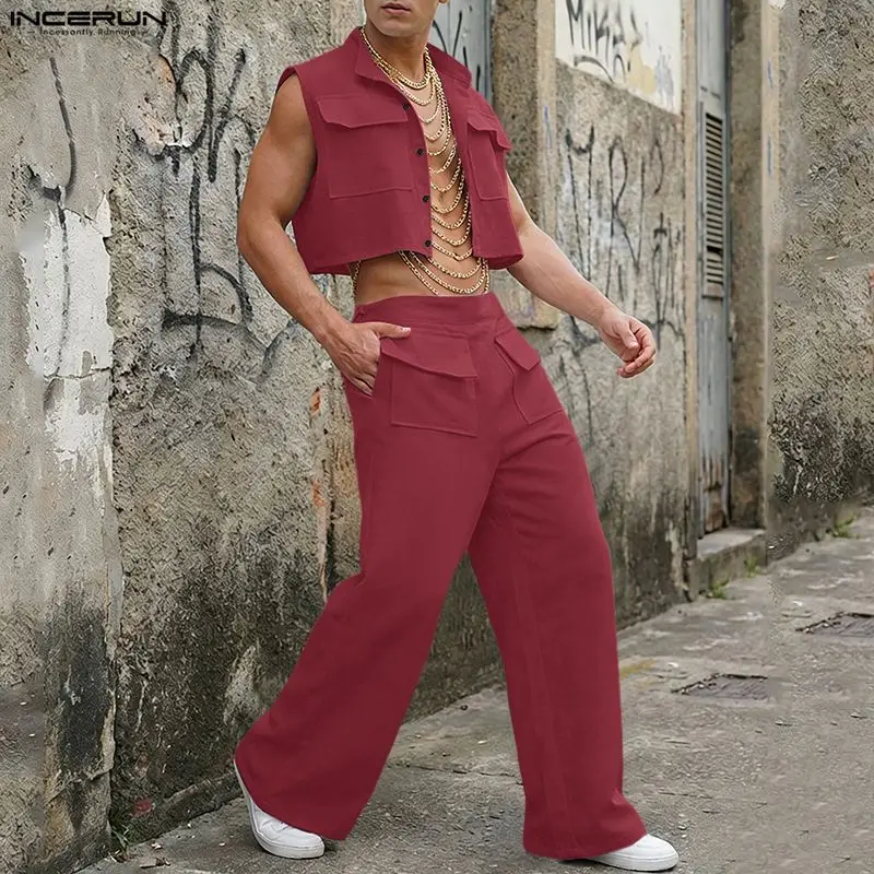 INCERUN ชุดเซ็ตผู้ชาย เสื้อครอ - Track Suit Men บทวิจารณ์และราคา