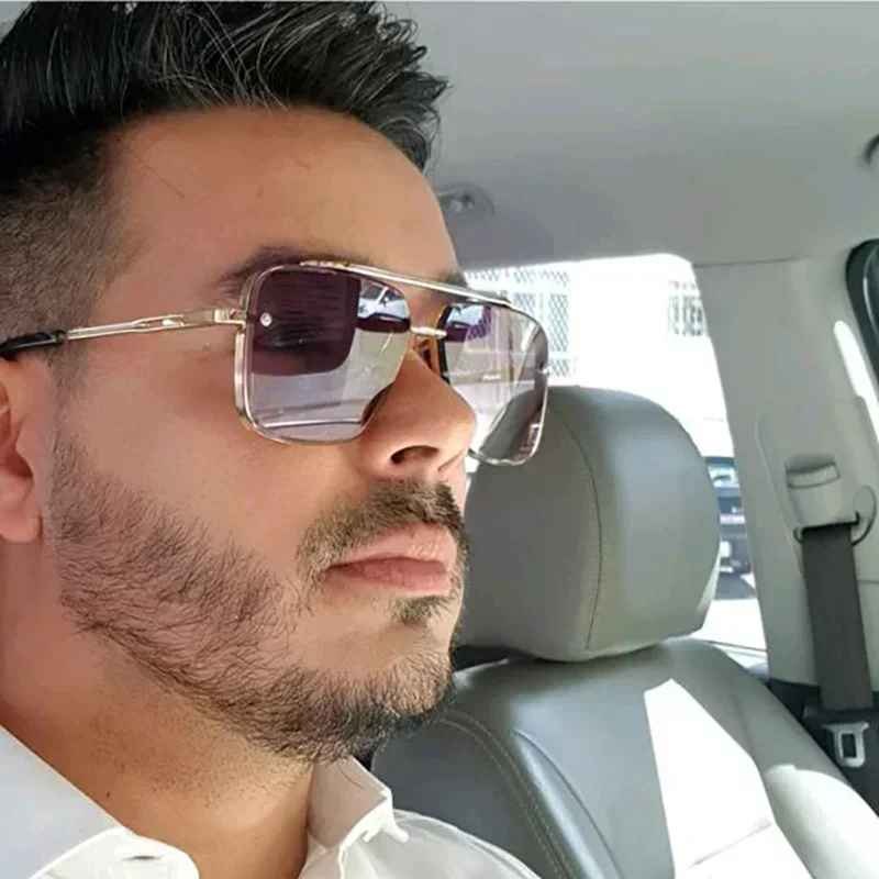 แว่นกันแดดทรงสี่เหลี่ยมขนาดใหญ - Men'S Fashion Glasses บทวิจารณ์และราคา