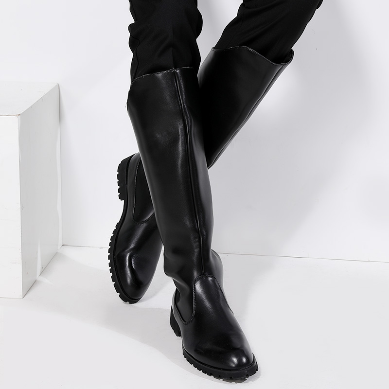 รองเท้าบูททรงสูงแฟชั่นหรูสำหรั - Mens Fashion Dress บทวิจารณ์และราคา