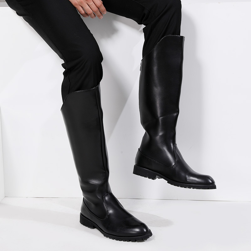 รองเท้าบูททรงสูงแฟชั่นหรูสำหรั - Mens Fashion Dress บทวิจารณ์และราคา