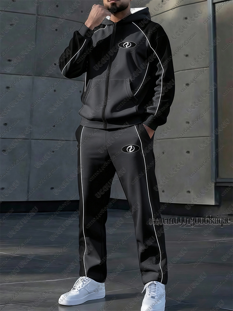 ชุดวอร์มผู้ชายใหม่สำหรับฤดูใบไ - Track Suit Men บทวิจารณ์และราคา