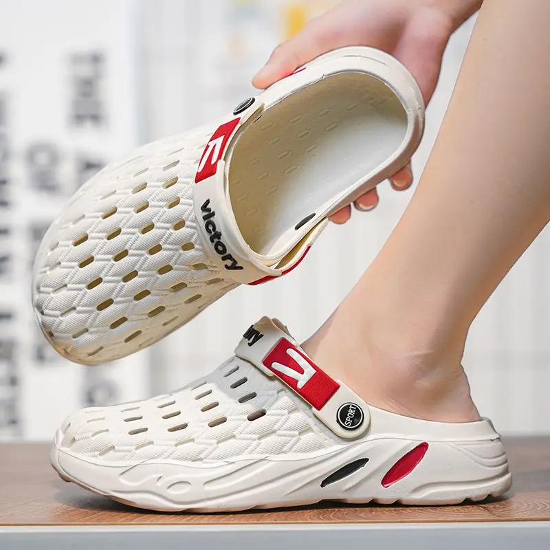 รองเท้าแตะลำลองผู้ชายแบบสวม สไ - Men Fashion Korean Style บทวิจารณ์และราคา