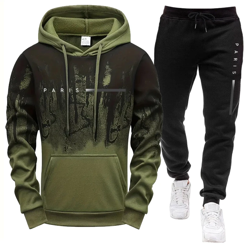 ชุดเซ็ตผู้ชาย/เสื้อฮู้ด/กางเกง - Track Suit Men บทวิจารณ์และราคา