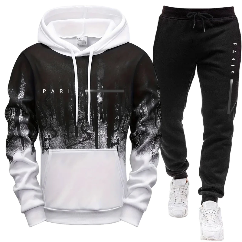 ชุดเซ็ตผู้ชาย/เสื้อฮู้ด/กางเกง - Track Suit Men บทวิจารณ์และราคา