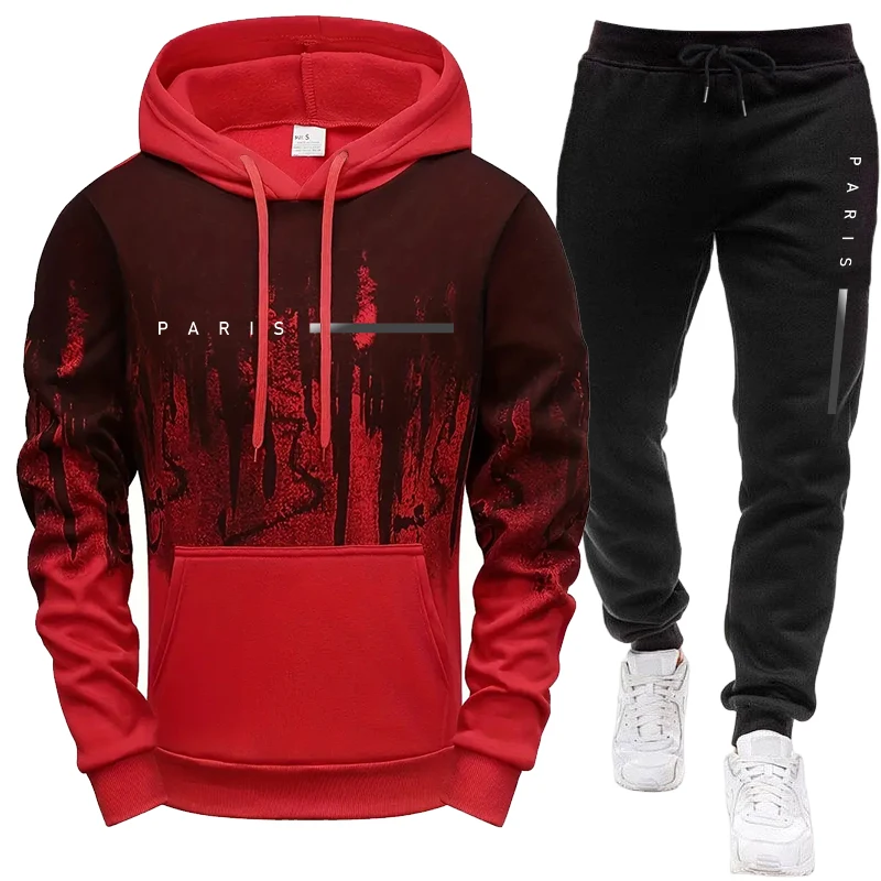ชุดเซ็ตผู้ชาย/เสื้อฮู้ด/กางเกง - Track Suit Men บทวิจารณ์และราคา