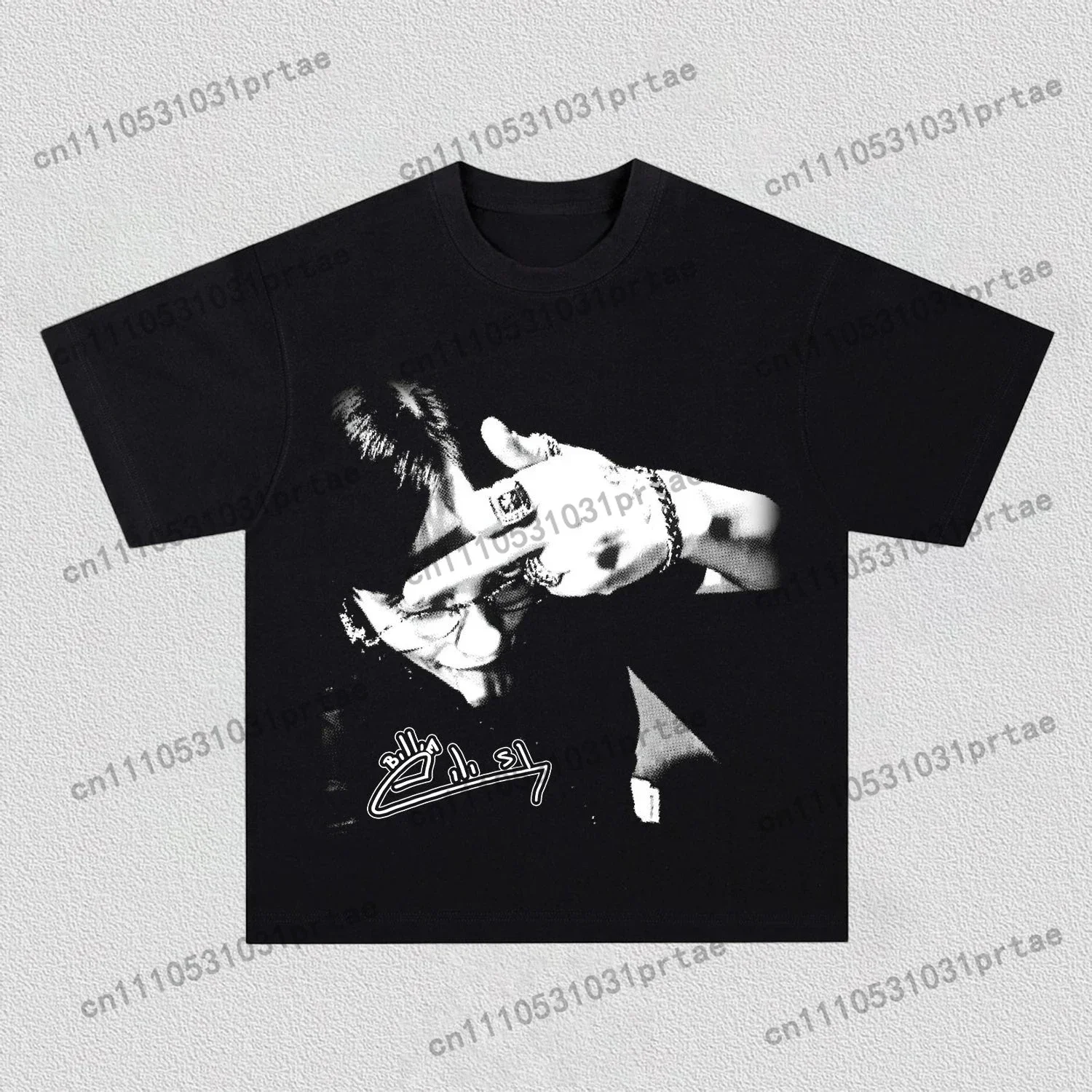 เสื้อยืดพิมพ์ลายกราฟิก Billie  - Poster Men Fashion บทวิจารณ์และราคา