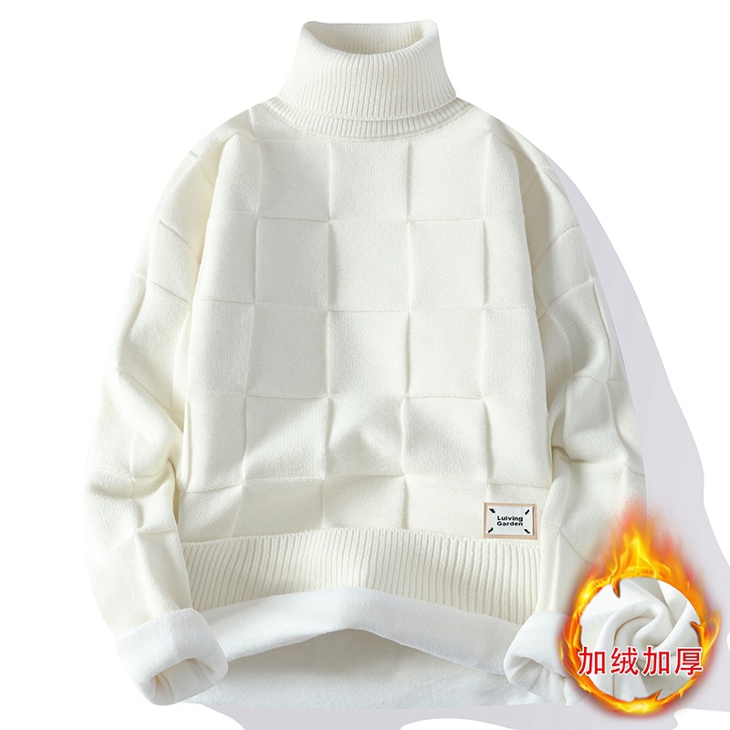 ฤดูหนาวใหม่ผู้ชายขนแกะเสื้อคอเ - Knitted Cardigan Men บทวิจารณ์และราคา