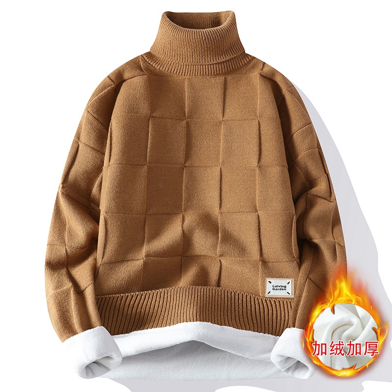 ฤดูหนาวใหม่ผู้ชายขนแกะเสื้อคอเ - Knitted Cardigan Men บทวิจารณ์และราคา