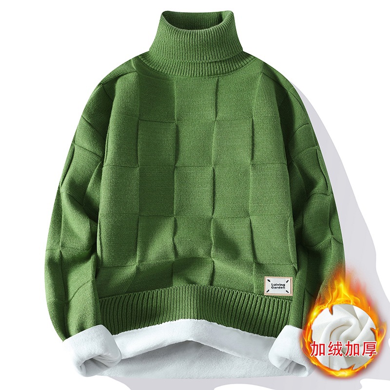 ฤดูหนาวใหม่ผู้ชายขนแกะเสื้อคอเ - Knitted Cardigan Men บทวิจารณ์และราคา