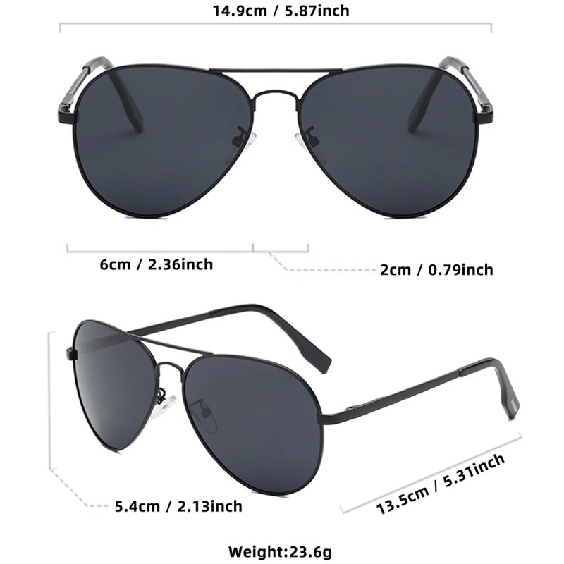 แว่นกันแดดนักบินทรงคลาสสิกสำหร - Men'S Fashion Glasses บทวิจารณ์และราคา