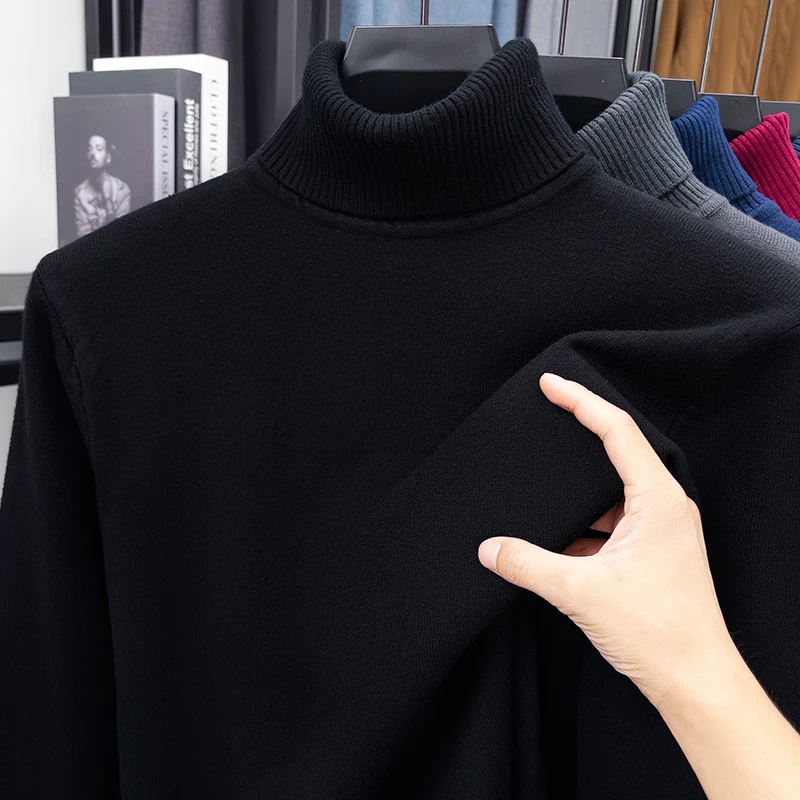เสื้อสเวตเตอร์คอเต่าถักคุณภาพส - Knitted Cardigan Men บทวิจารณ์และราคา