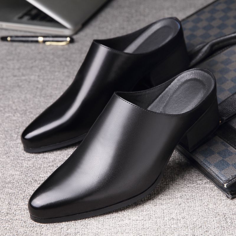 รองเท้าแตะผู้ชายแบบสวม หัวแหลม - Mens Fashion Dress บทวิจารณ์และราคา