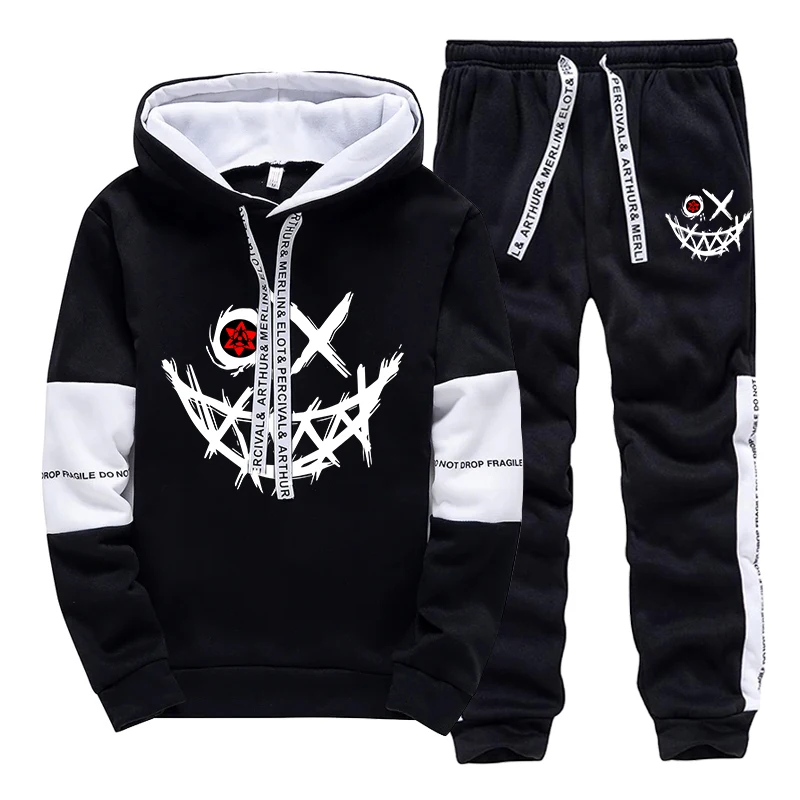ชุดเซ็ตผู้ชาย/เสื้อฮู้ด/กางเกง - Mens Fashion Streetwear บทวิจารณ์และราคา