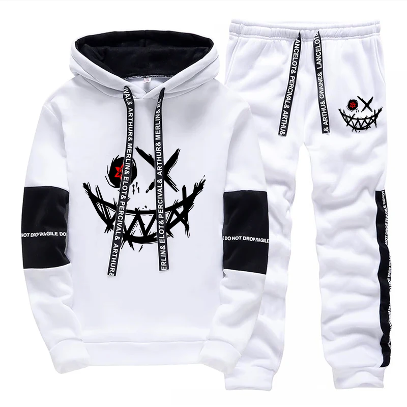 ชุดเซ็ตผู้ชาย/เสื้อฮู้ด/กางเกง - Mens Fashion Streetwear บทวิจารณ์และราคา