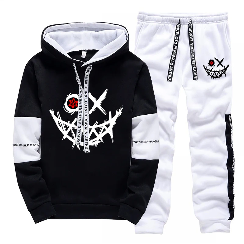 ชุดเซ็ตผู้ชาย/เสื้อฮู้ด/กางเกง - Mens Fashion Streetwear บทวิจารณ์และราคา