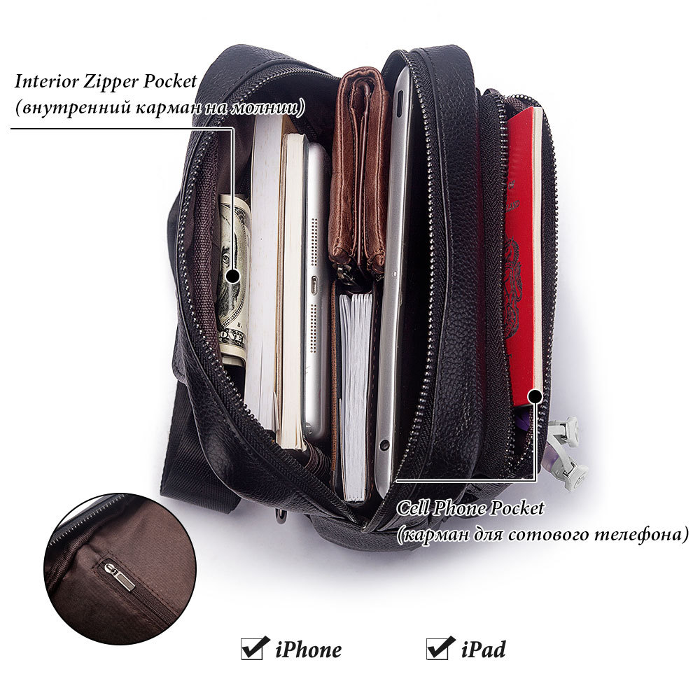 กระเป๋าคาดหน้าอกมัลติฟังก์ชันแ - Men'S Fashion Bag บทวิจารณ์และราคา