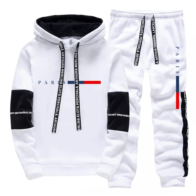 ชุดเซ็ตผู้ชาย/เสื้อฮู้ด/กางเกง - Mens Fashion Casual Outfits บทวิจารณ์และราคา