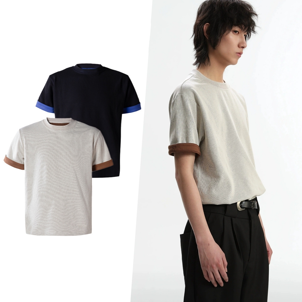 เสื้อยืดแขนสั้นสำหรับผู้ชาย คอ - Men'S Fashion Reviews บทวิจารณ์และราคา