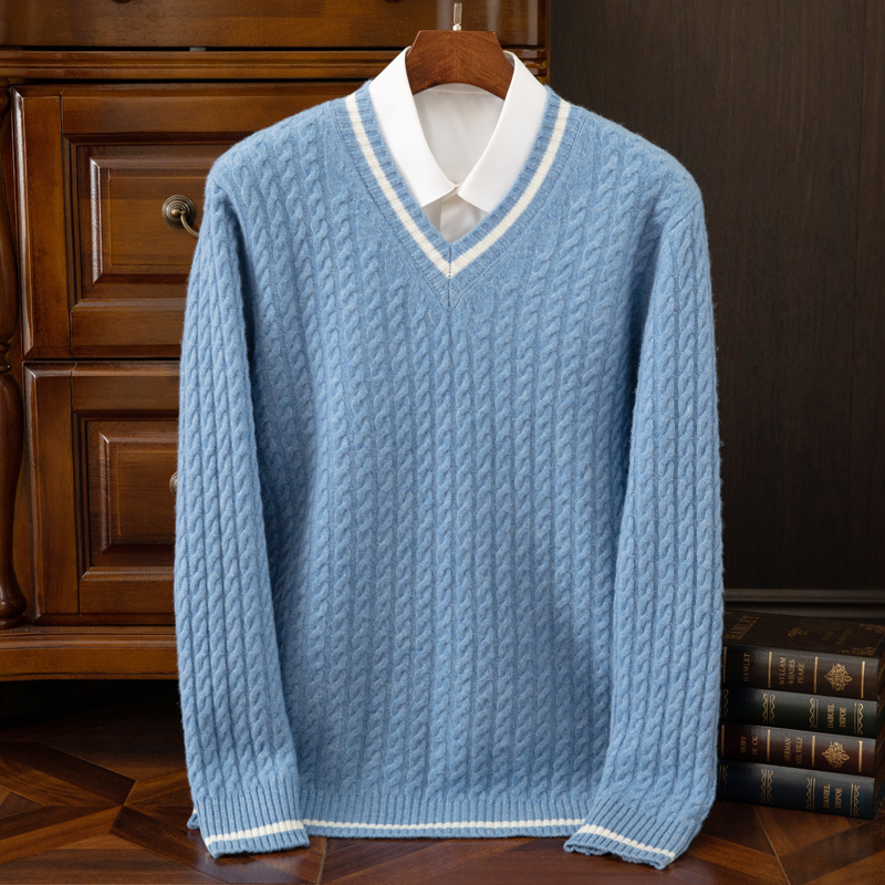 เสื้อสเวตเตอร์แคชเมียร์แท้ 100 - Knitted Cardigan Men บทวิจารณ์และราคา