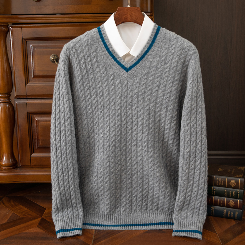 เสื้อสเวตเตอร์แคชเมียร์แท้ 100 - Knitted Cardigan Men บทวิจารณ์และราคา