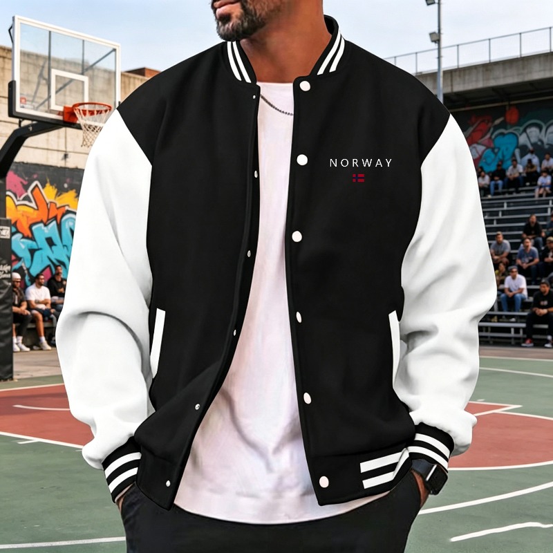 เสื้อแจ็คเก็ตวาร์ซิตี้ผู้ชาย ส - Varsity Jacket Letterman บทวิจารณ์และราคา