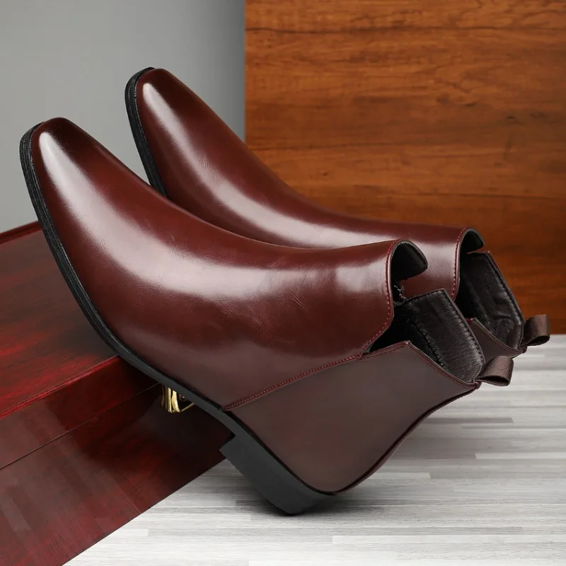 รองเท้าบูทผู้ชายแบบใหม่ รองเท้ - Mens Fashion Dress บทวิจารณ์และราคา