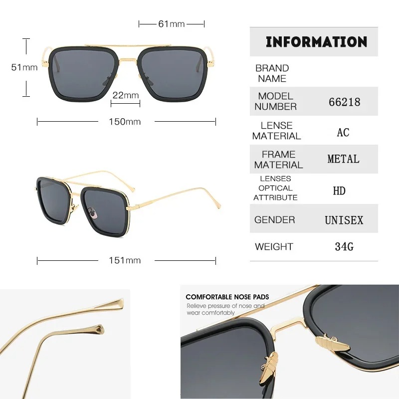 แว่นกันแดดสไตล์สตีมพังก์โทนี่  - Men'S Fashion Glasses บทวิจารณ์และราคา